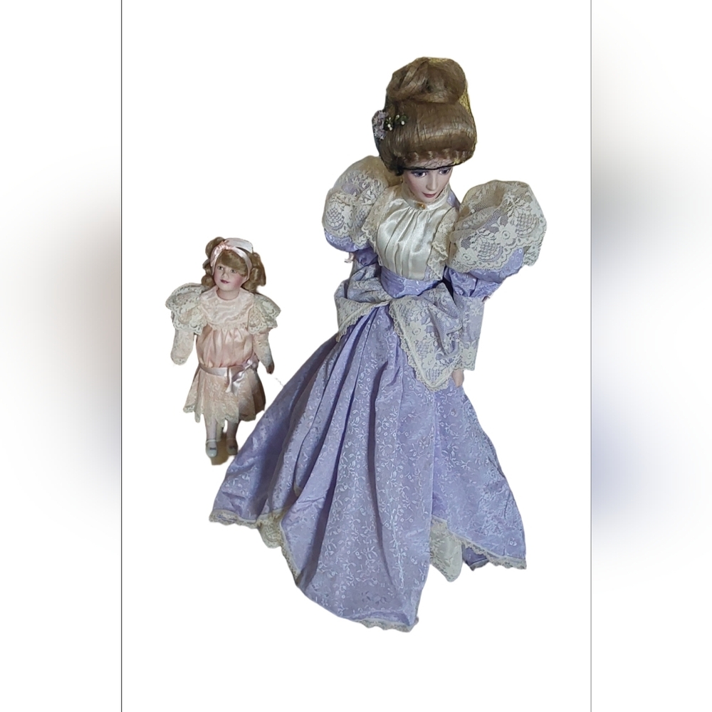 La  Promenade Mother Daugther  The Franklin Heirloooms‎ Dolls